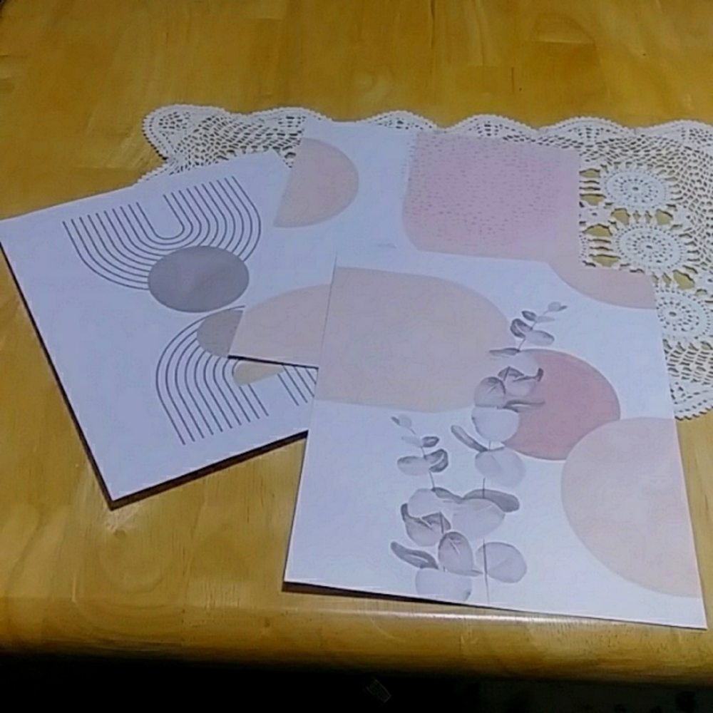 Art Prints Minimalistic Unframed Prints, muted colors